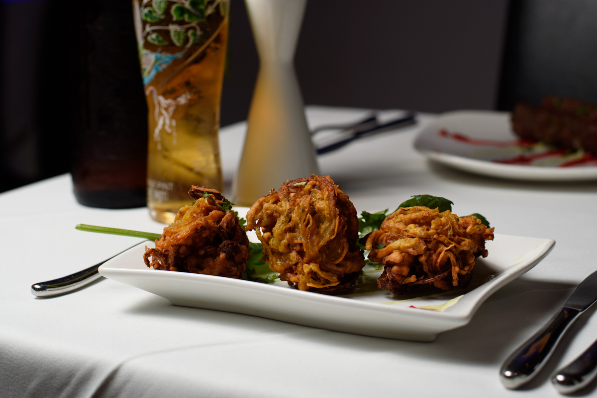 Onion Bhaji at Gandhi Indian restaurant gravesend